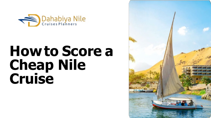 h o w t o s c o r e a cheap nile cruise