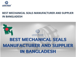 BEST MECHANICAL SEALS MANUFACTURER AND SUPPLIER IN BANGLADESH