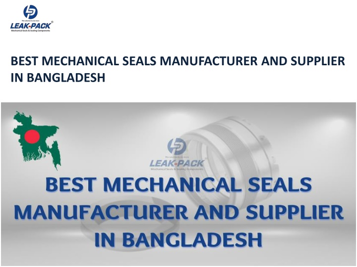 best mechanical seals manufacturer and supplier in bangladesh