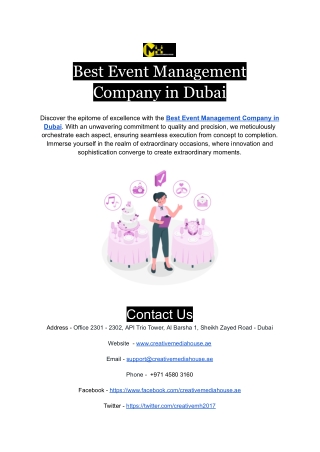 Best Event Management Company in Dubai