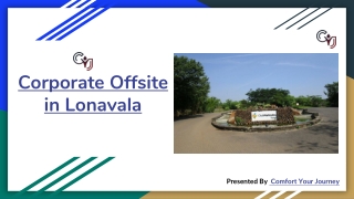 Corporate Offsite in Lonavala