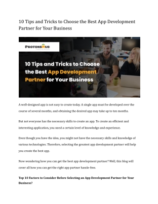 10 tips and tricks to choose the best