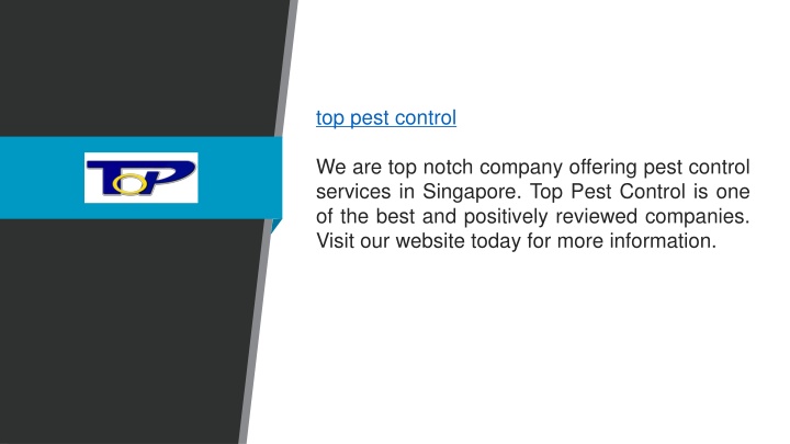 top pest control we are top notch company