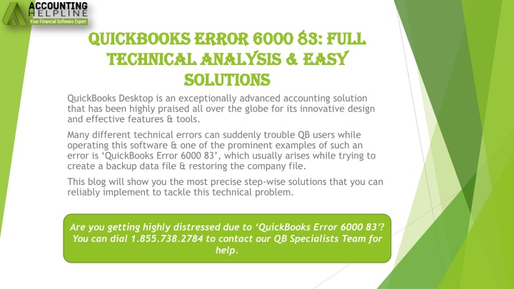 quickbooks error 6000 83 full technical analysis easy solutions
