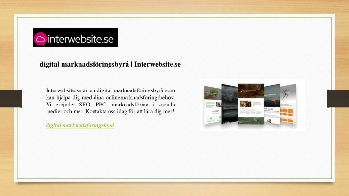 digital marknadsf ringsbyr interwebsite se