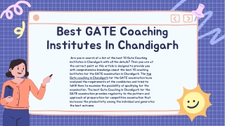 Best GATE Coaching Institutes In Chandigarh