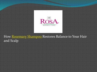 Rosemary Shampoo