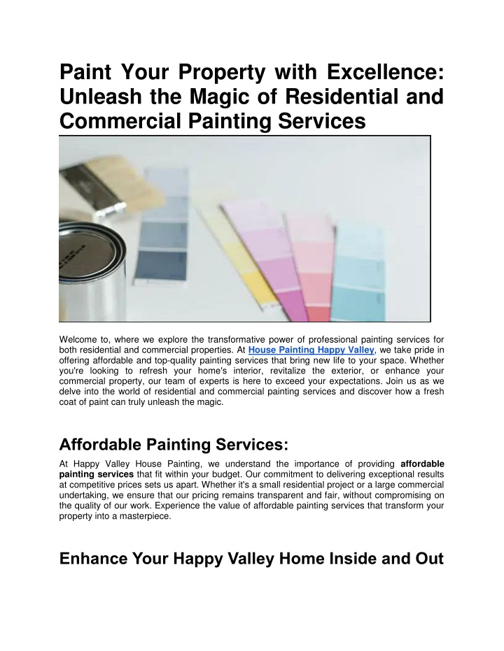 paint your property with excellence unleash