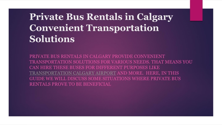 private bus rentals in calgary convenient transportation solutions