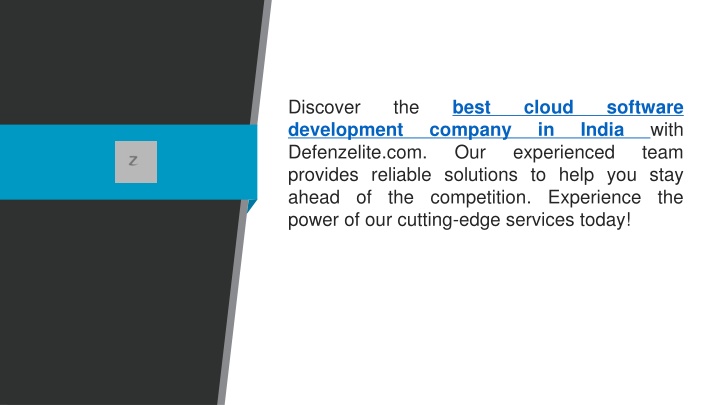 discover the best cloud software development