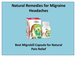 Natural Remedies for Migraine Headaches