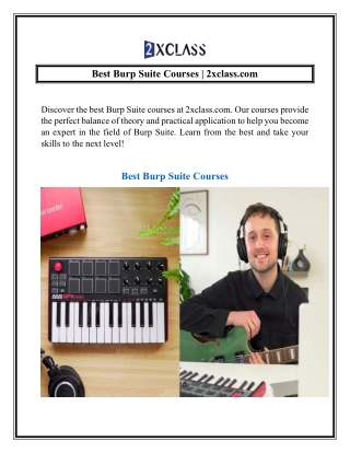 Best Burp Suite Courses  2xclass.com