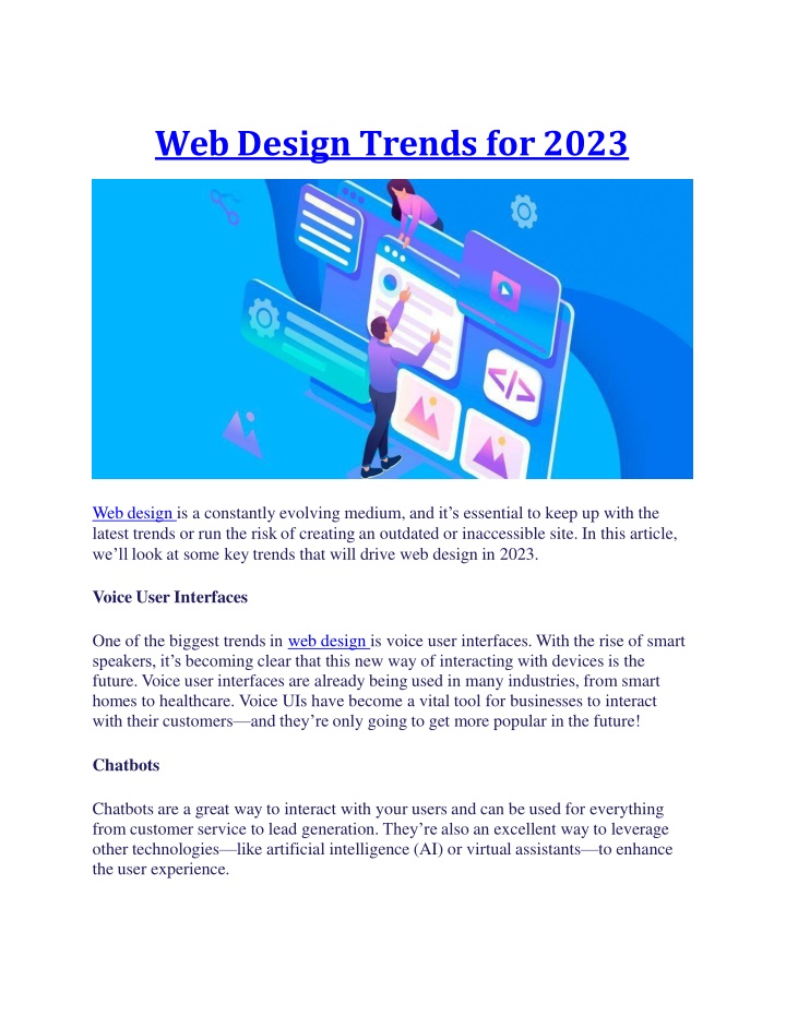 web design trends for 2023
