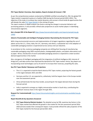 pvc tapes market overview data updates reports