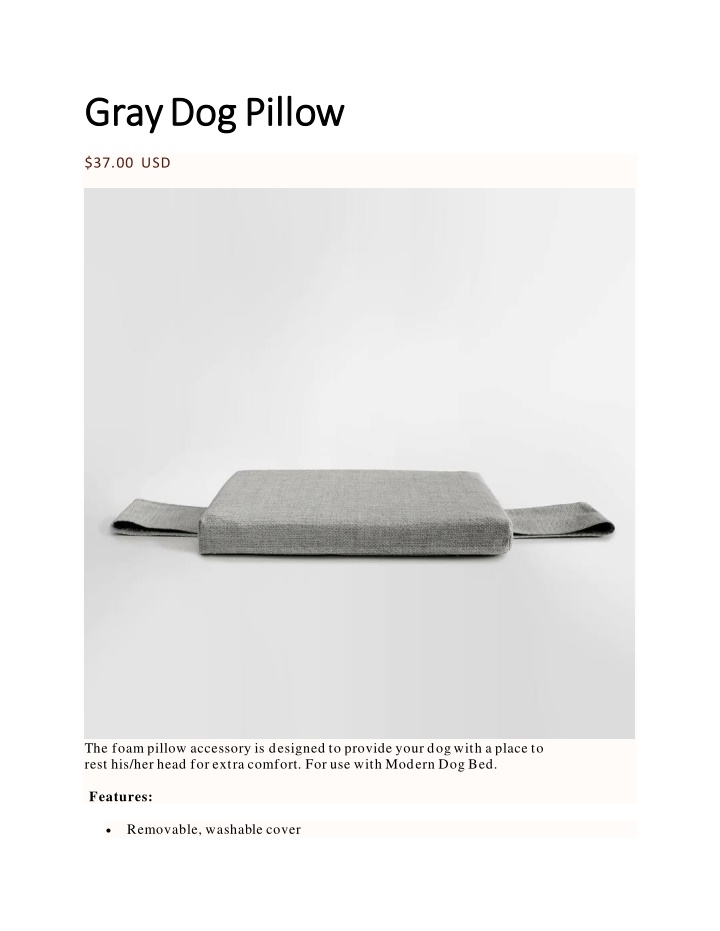 gray gray dog pillow dog pillow