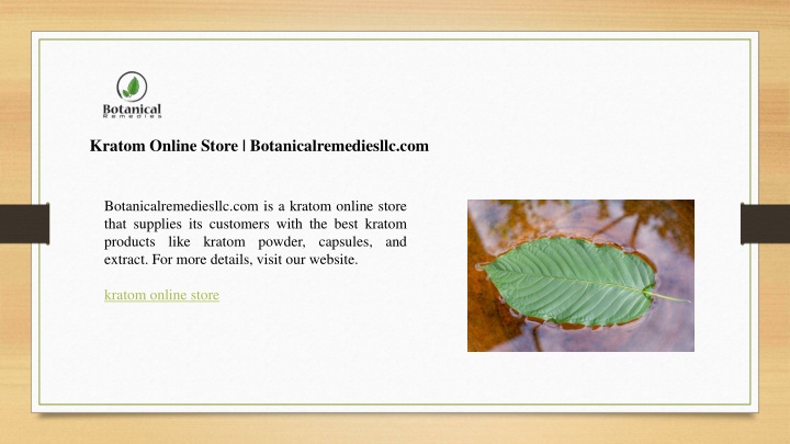 kratom online store botanicalremediesllc com