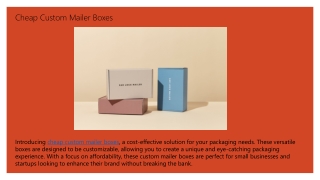 cheap custom mailer boxes