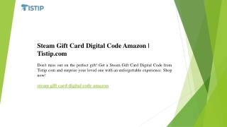Steam Gift Card Digital Code Amazon  Tistip.com