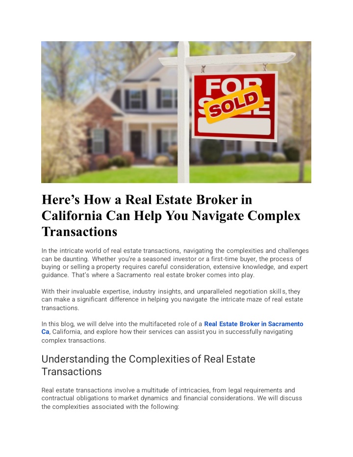 here s how a real estate broker in california