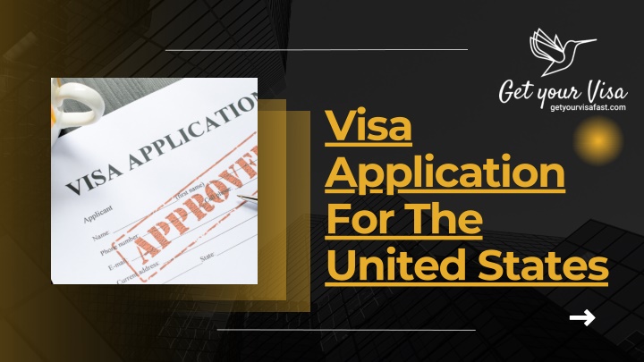 visa application for the united states