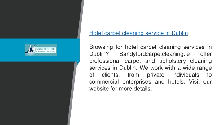 hotel carpet cleaning service in dublin browsing
