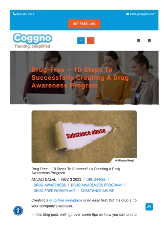 10 Steps To Successfully Creating A Drug Awareness Program