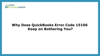 QuickBooks Error Code 15106 Common Causes and Solutions