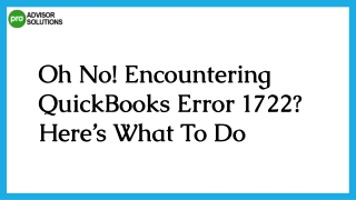 Here Simple Guide To Fix  QuickBooks Error 1722