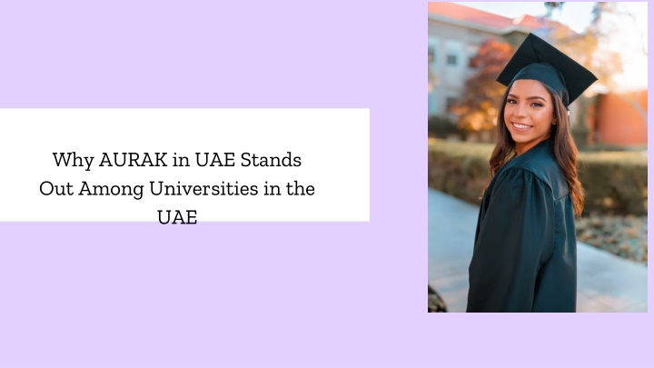why aurak in uae stands out among universities