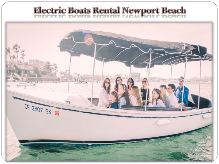 electric boats rental newport beach