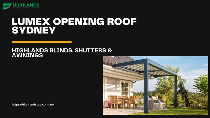 lumex opening roof sydney