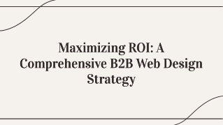 B2B Web Design Strategy