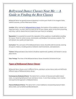 bollywood dance classes near me a guide
