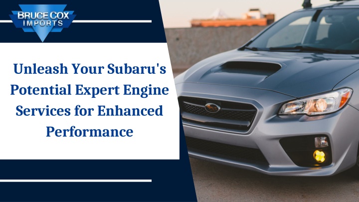 unleash your subaru s potential expert engine
