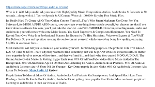 https www dope review com mojo audio ai review