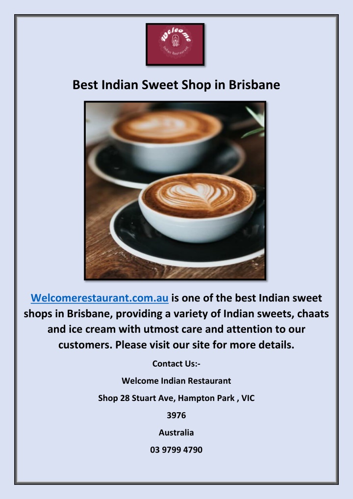 best indian sweet shop in brisbane