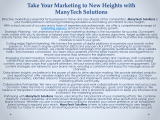 Take Your Marketing to New Heights with ManyTech Solutions