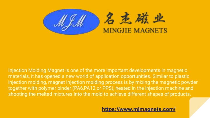 injection molding magnet is one of the more