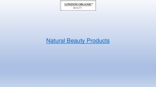 Natural Beauty Products