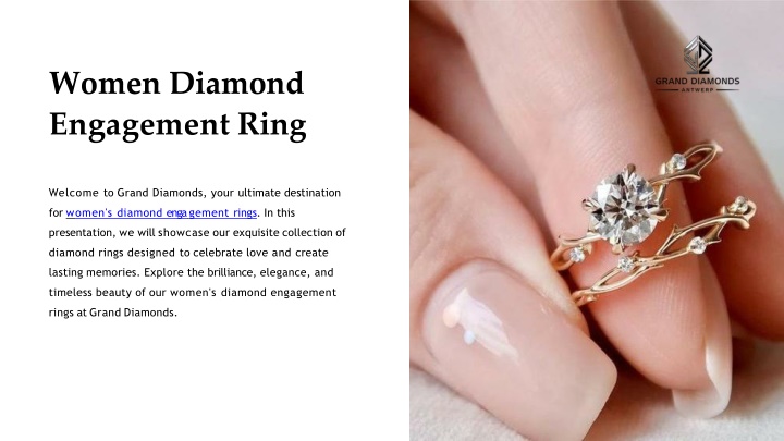 women diamond engagement ring