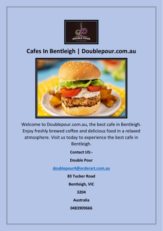 Cafes In Bentleigh | Doublepour.com.au