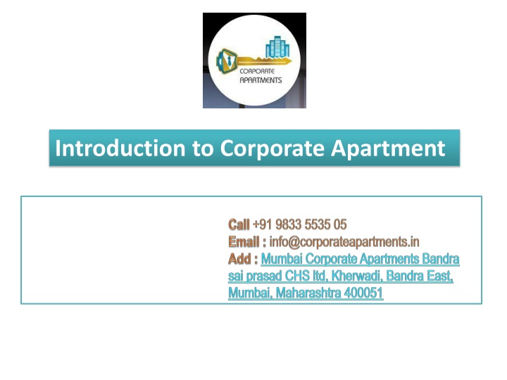 introduction to corporate apartment