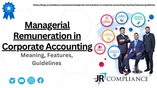Add a Managerial Remuneration in Corporate Accounting