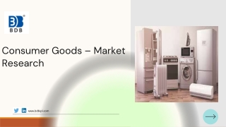 Consumer Goods Market Research in India