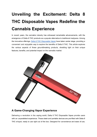 Unveiling the Excitement_ Delta Delta 8 THC Disposable Vapes Redefine the Cannabis Experience