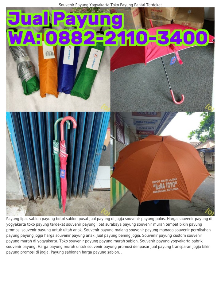 souvenir payung yogyakarta toko payung pantai