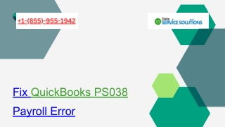 How to Fix QuickBooks PS038 Payroll Error A Step-by-Step Guide