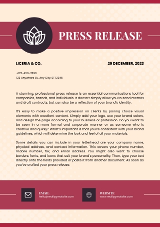 press release