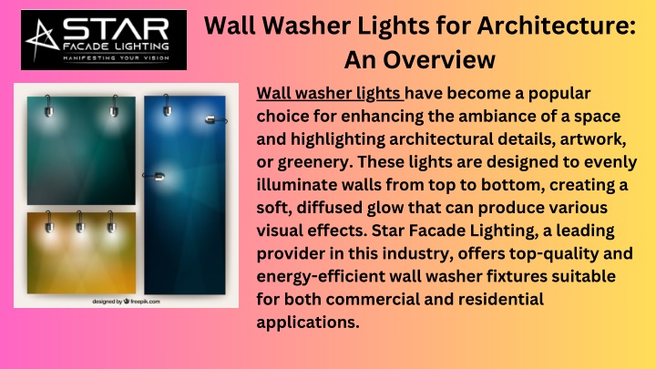 wall washer lights for architecture an overview