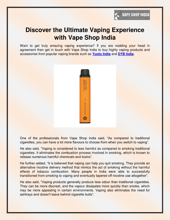 discover the ultimate vaping experience with vape